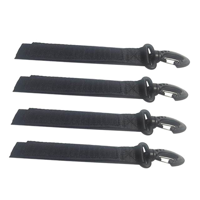 4 Pieces Kayak Paddle Holder Strap Fishing Rod Fixed Buckle Paddleboard Oars Keeper for Garden Marine Garage Watercraft