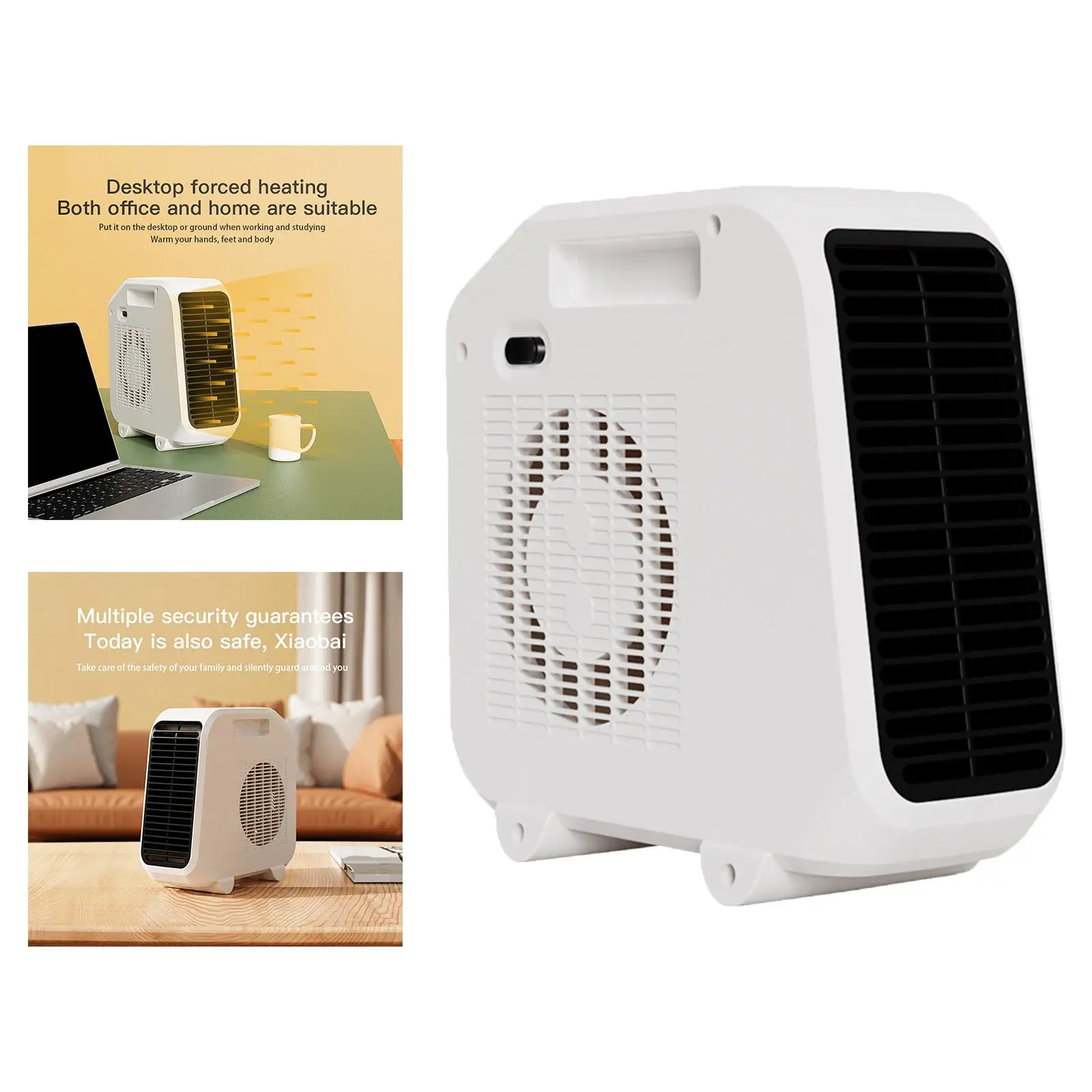 Small Heater fan Heater 1200W/1800W Warmer Machine Heating Fan Electric Heater for Living Room Personal Indoor Home Room
