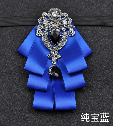 Luxus schwarz Strass Fliege britische High-End-Männer Jungen Business Hochzeit Anzug Hemd Kragen Blumen setzt handgemachte Schmuck Geschenk – Detail 7