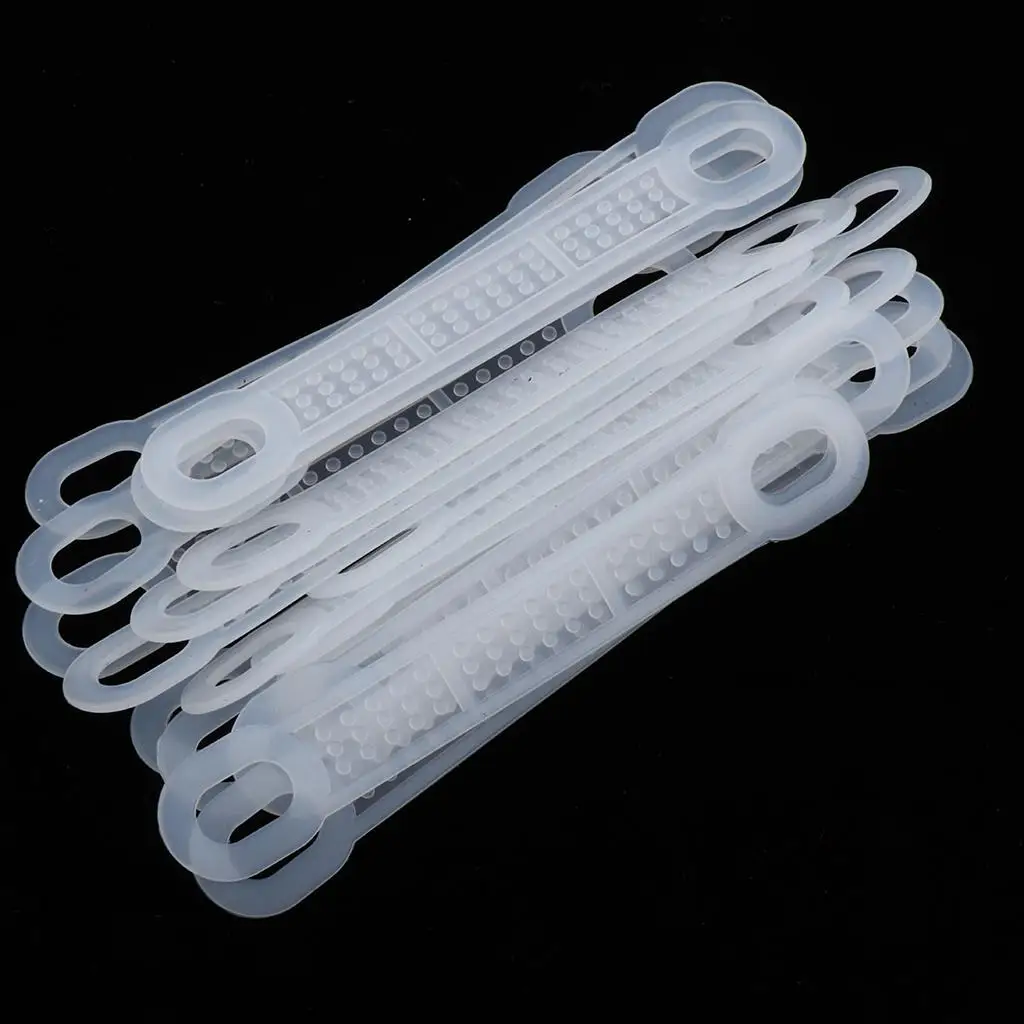 30 Pieces of Anti- Strips, Hanger Stoppers for Hangers,, White / Black
