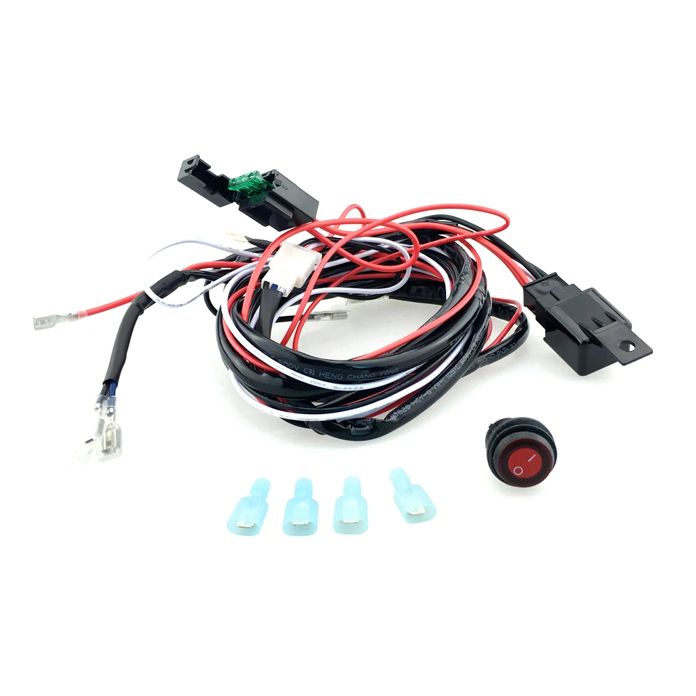 12V 40A Wiring Harness, Wiring , Safety Relay Switch for 2 led Fog