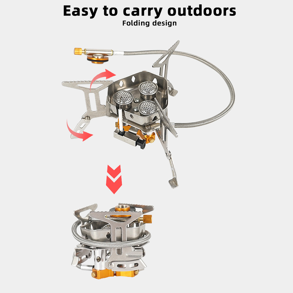 Outdoor-Camping Gasherd leichte Mini-Kochgeschirr-Brenner zum Kochen Picknick – Detail 8
