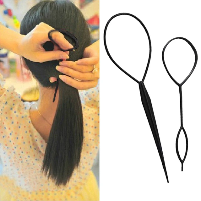 Hair Accessories Tool Styling Braidneedle Tools Ponytail Girlstail Braiding  Appliances Topsy Maker - AliExpress