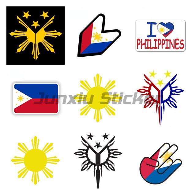 MADE IN THE PHILIPPINES PINOY PINAY FILIPINO BORN CAR DECAL - Foto 3