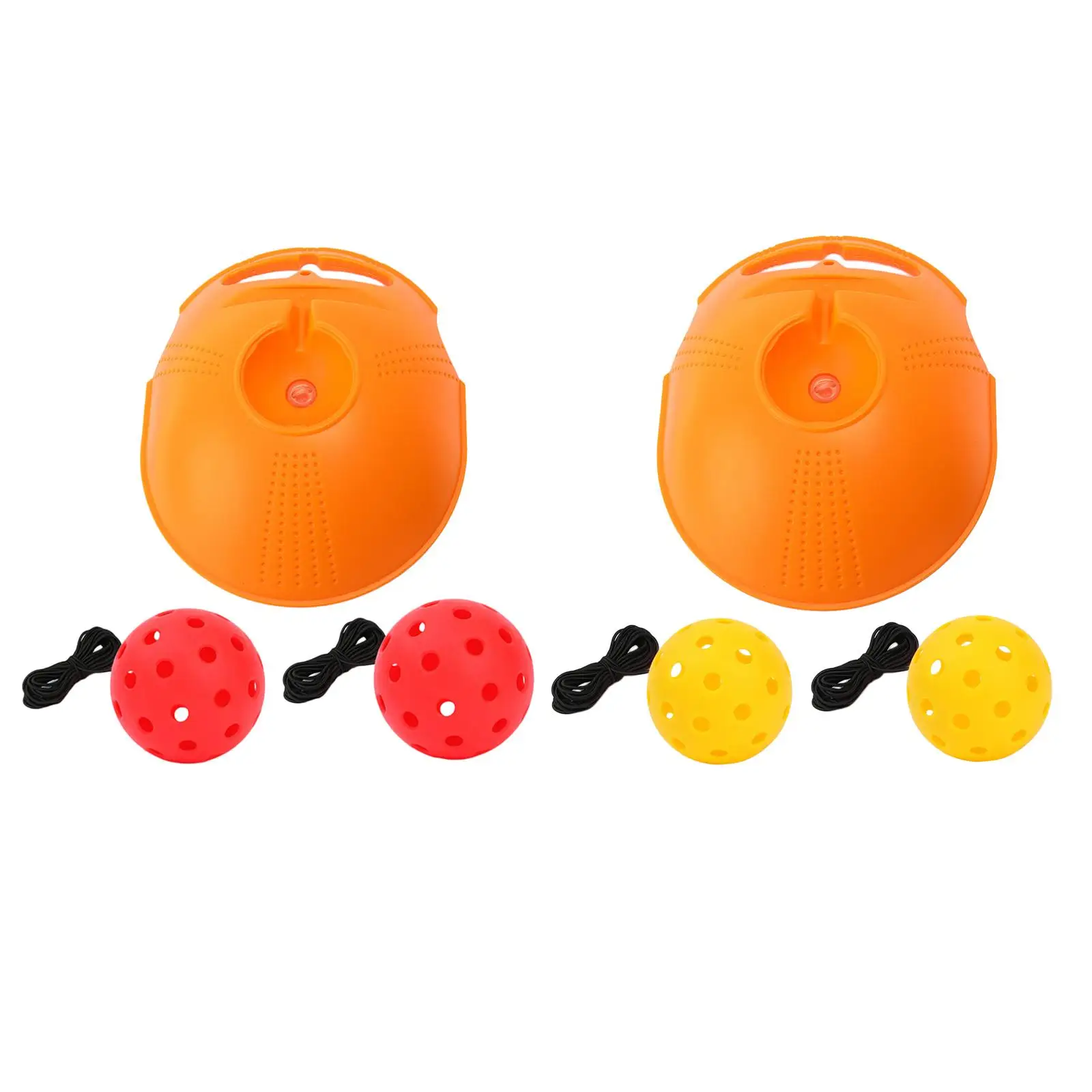 Pickleball Trainer Portable Baseboard with Elastic Rope Ball Improve Speed for Single Player Pickleball Lover Indoor Outdoor