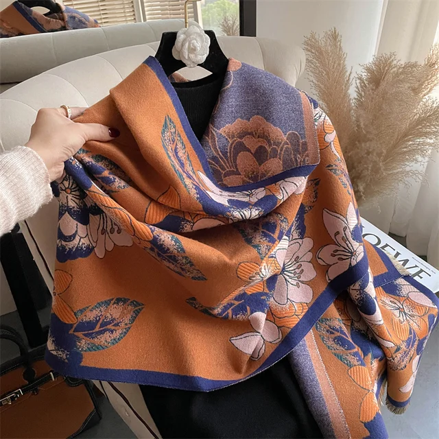 Ruicestai 2023 Thick Shawl New Wraps Luxury Print Cashmere Scarf Women Female Winter Warm Bufanda Pashmina