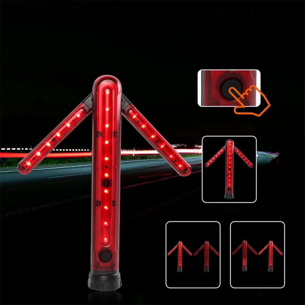 Red Emergency Strobe Light, High Intensity LED Warning Roof Top Light for Trucks Construction Vehicle Patrol Cars Safety