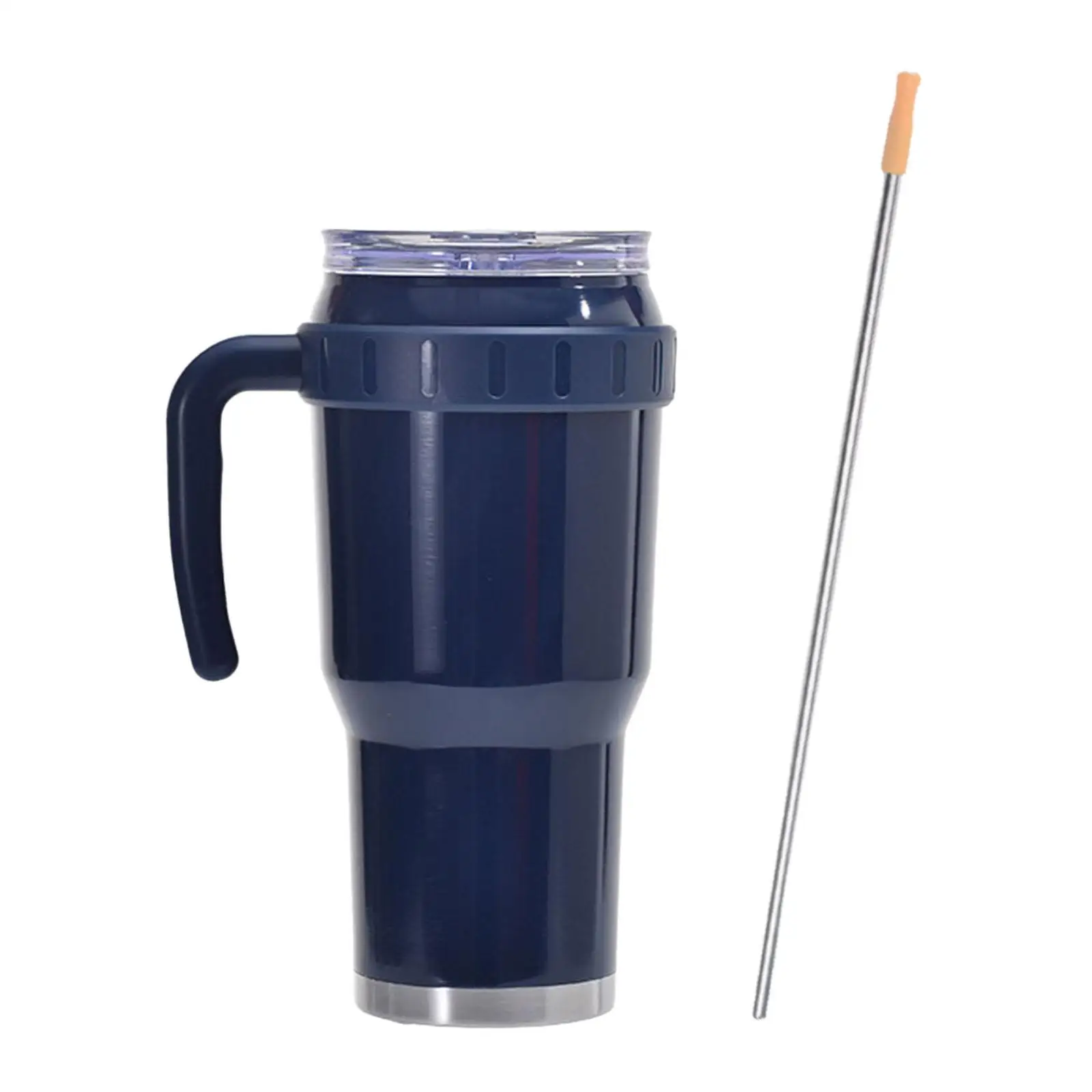 40oz Tumbler with Handle and Straw Large Capacity Sliding Lid for Hot and Cold Beverage