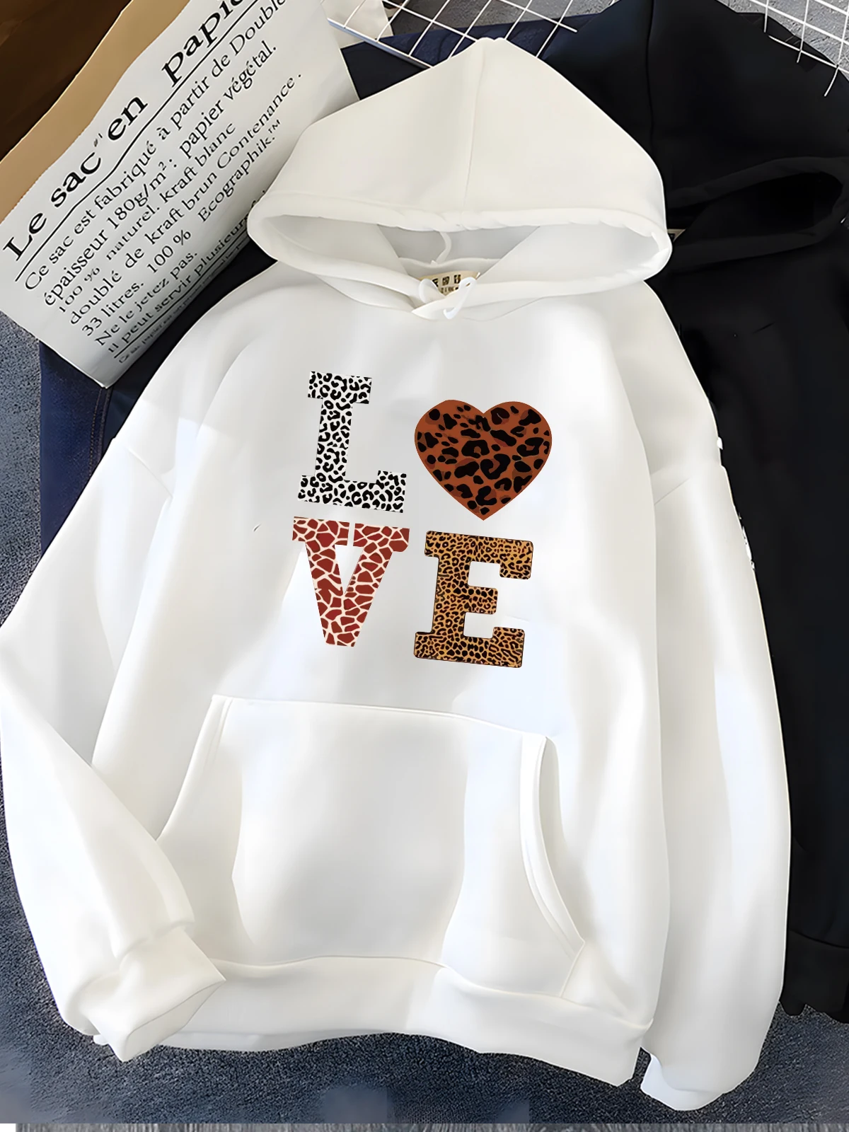 Title 12, Hirsionsan Love Letter Print Sweatshirt for Wom...