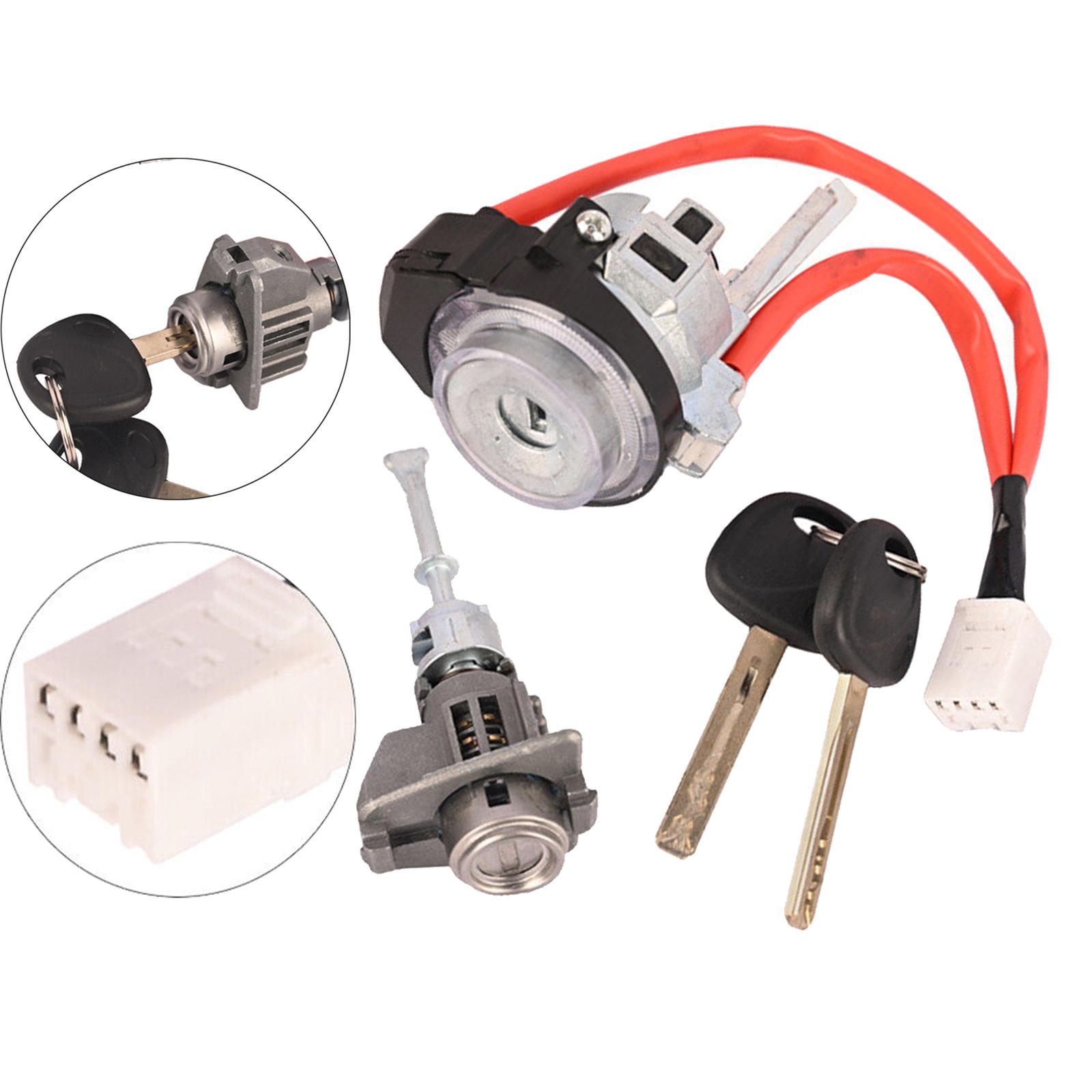 Full Door Lock Cylinder Ignition Switch 4 Line DK373 for Kia Sportage Durable Easy to Install Accessories Professional