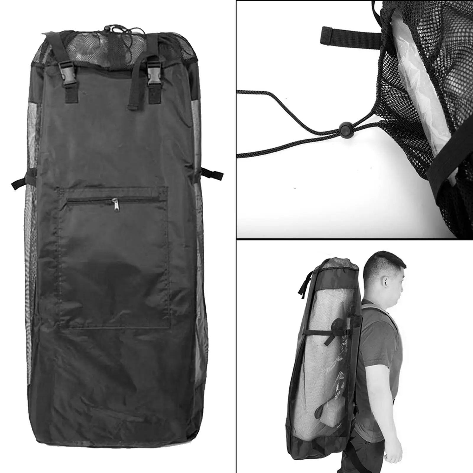 Universal Inflatable Paddleboard Backpack Accessories with Zipper Large Capacity