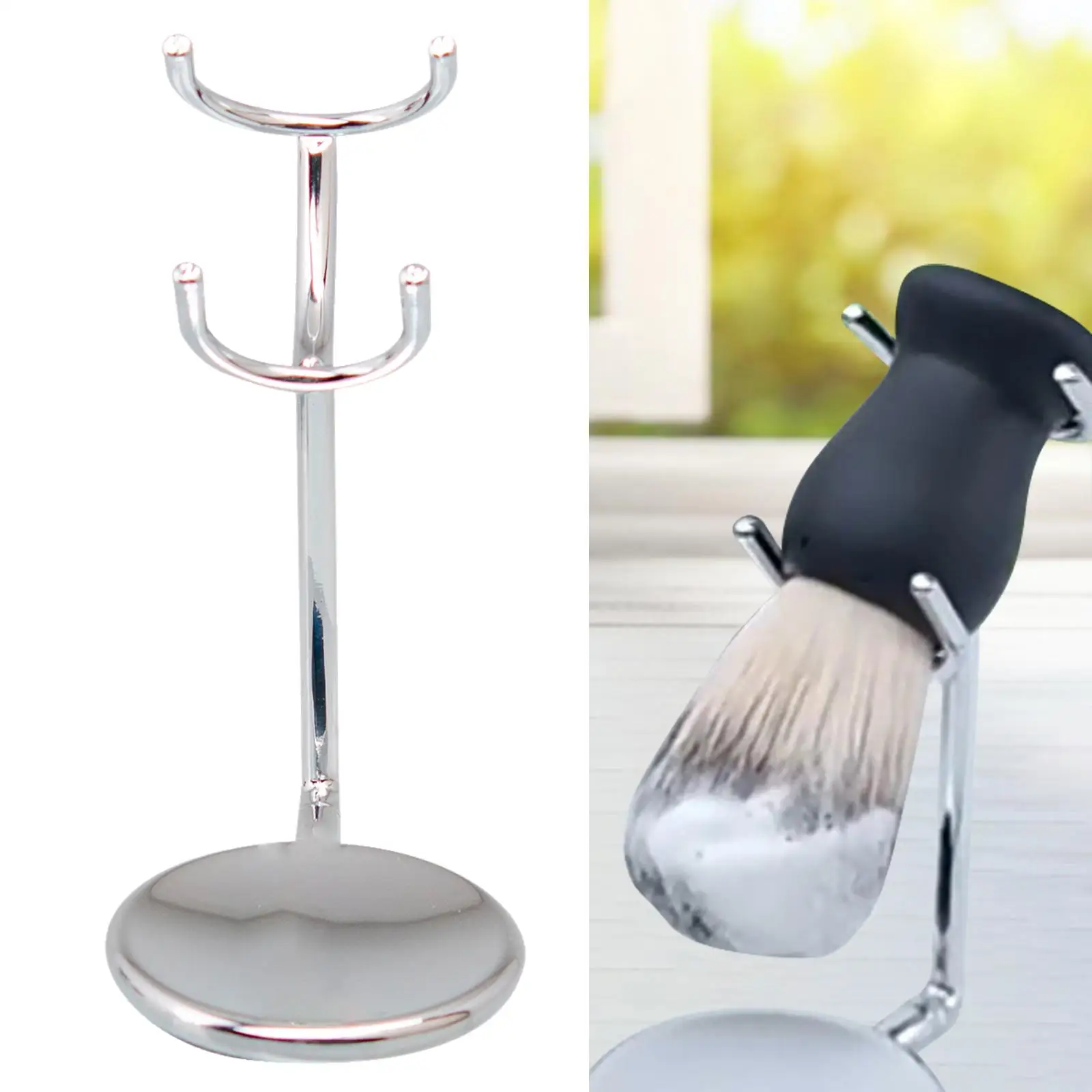 Shaver Desktop Holder Stand Gifts Bathroom Accessories Free Standing Storage Organization Extra Stability Weighted Base Alloy