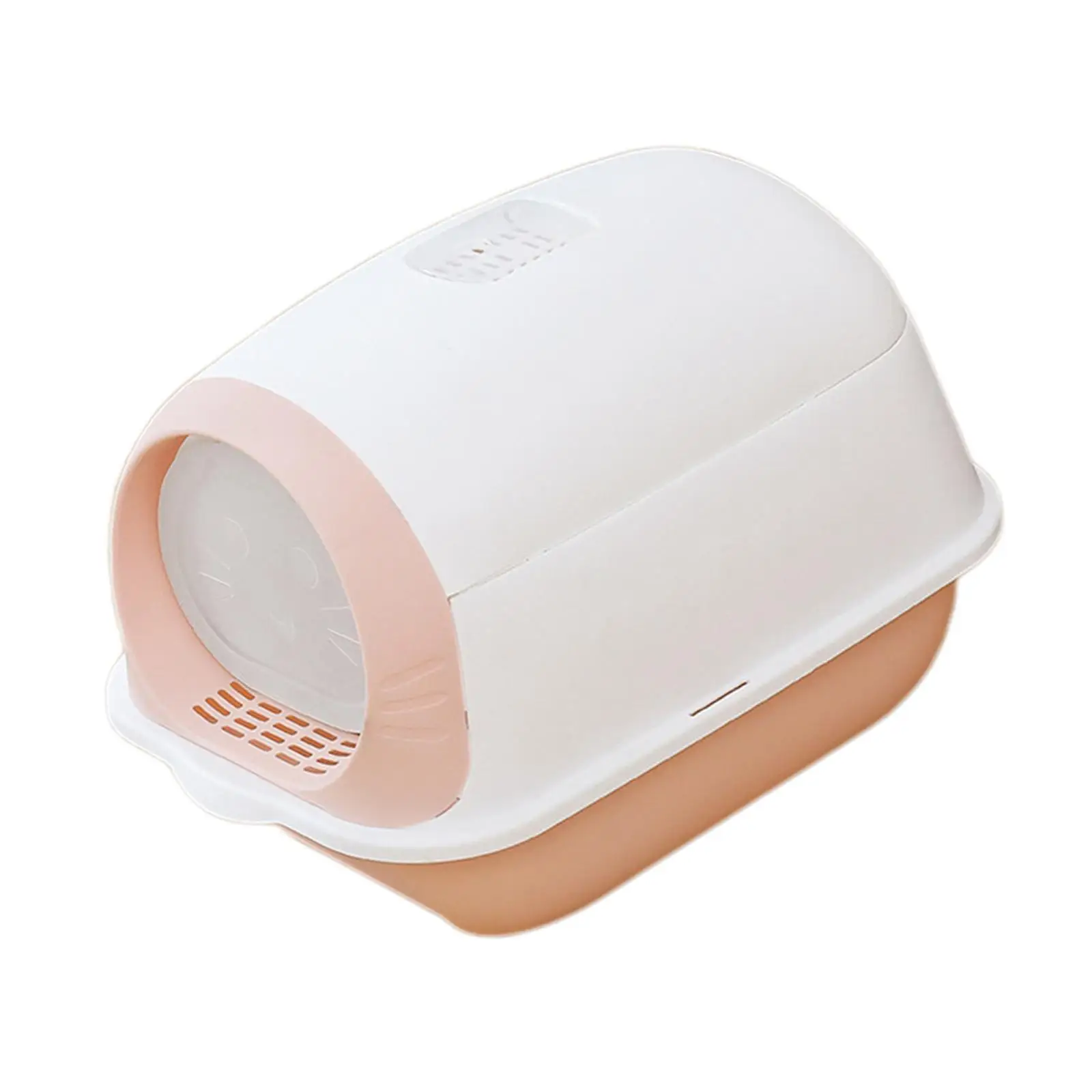 Hooded Cat Litter Box Enclosed Potty Toilet Spoon Bunny Pet Litter Tray