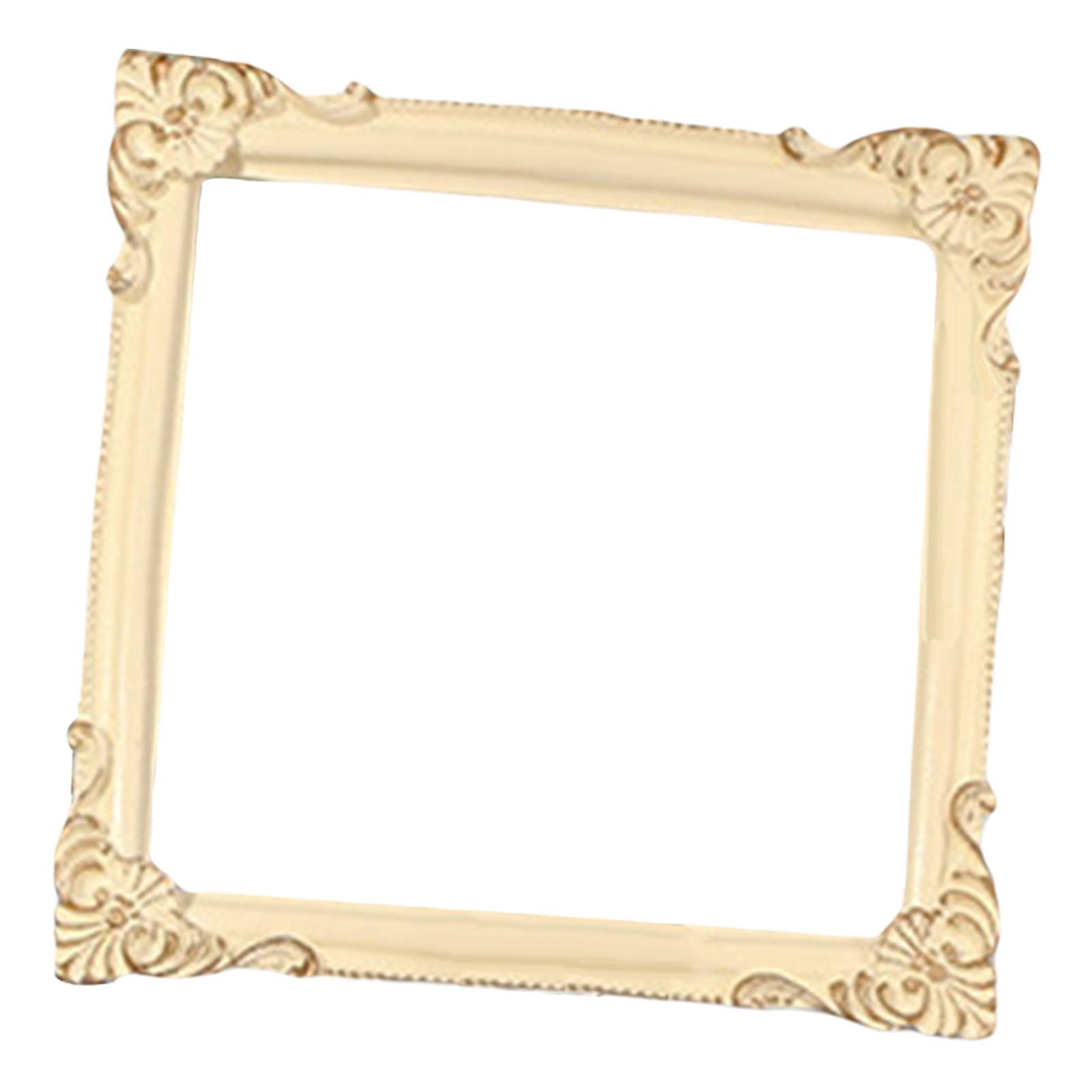 Resin Photo Frame Wall Mounting Decorative Attractive Antique Picture Frame for Office Bedroom Desk Photo Gallery Decoration