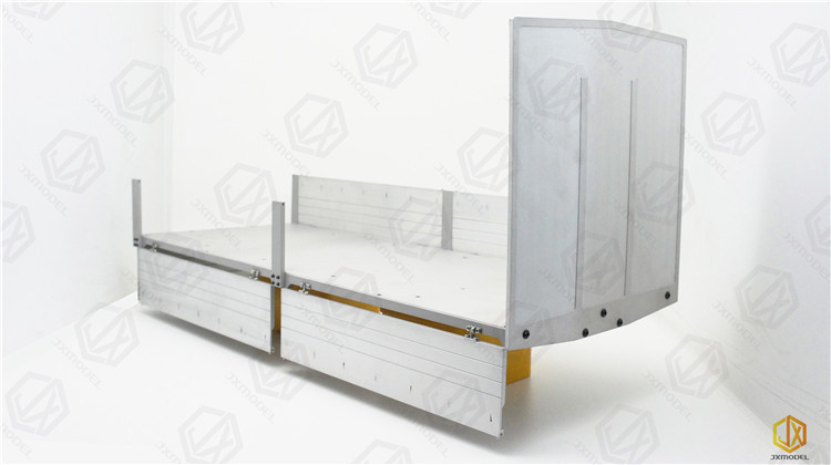 CNC Aluminium Legierung KIT Ausgebrannte Wagen Körper Fracht Box 1/14 Für Tamiya RC Lkw Anhänger Kipper Für Scania MAN F2000 Auto Diy Teile – Detail 13