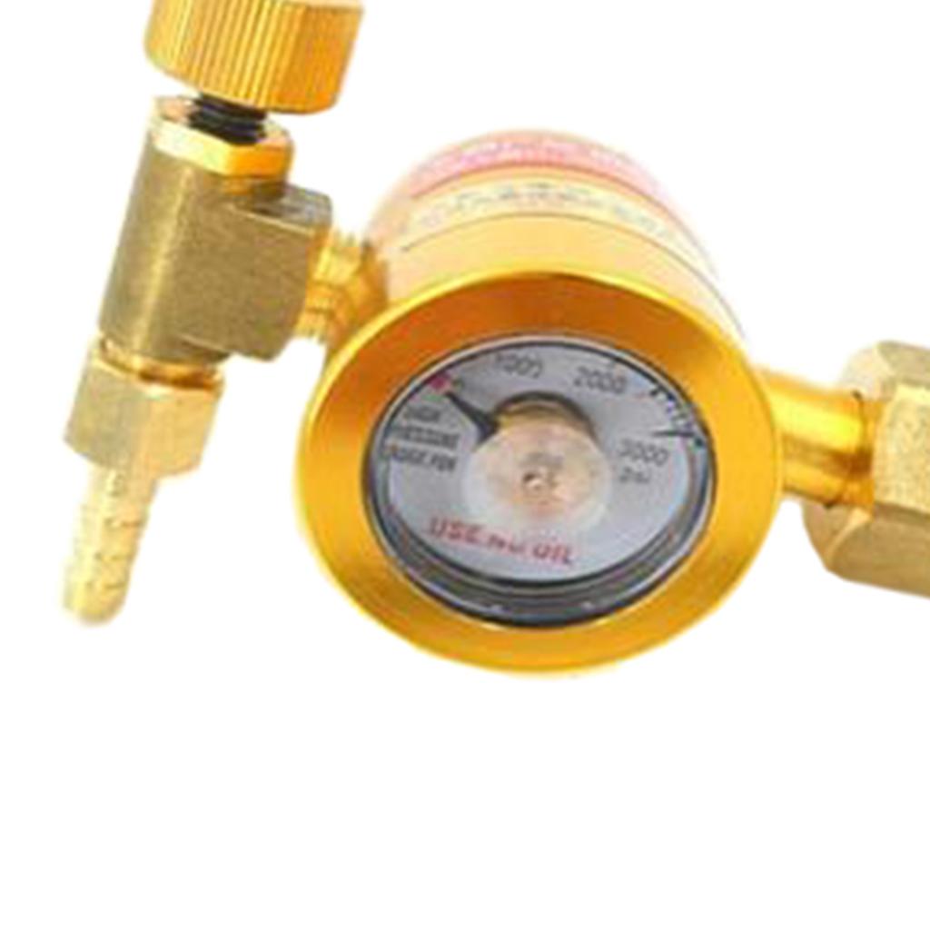 Argon Regulator With Flowmeter TIG  MIG Welding CO2 Regulator - 0 to 15 MPA Pressure Gauge