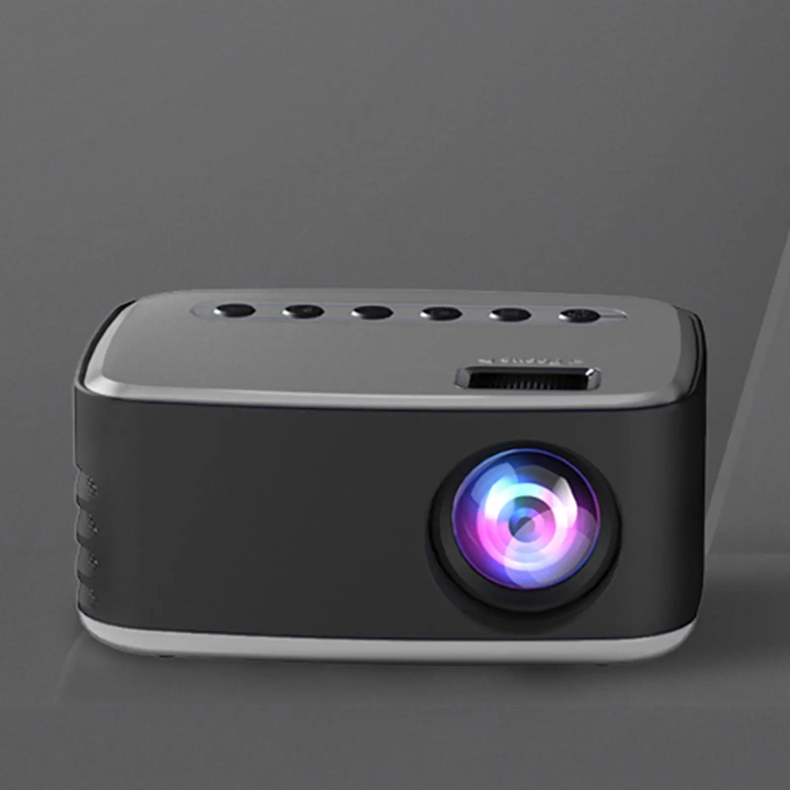 Video Projectors Manual Focus 1080P USB Movie Projector Portable Projector for Watch Anywhere Office Theater Home Cinema Bedroom