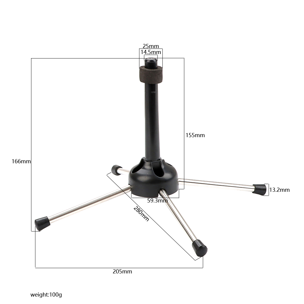 Title 1, Foldable 4-Leg Tetrapod Clarinet Holder Stand F...