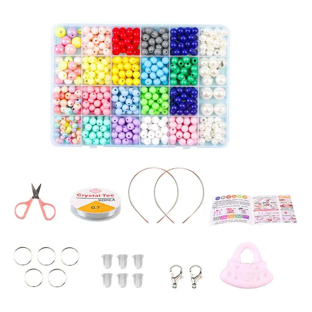 Children DIY Bead Set,  Beads for Making Necklace Bracelet,  & Jewellery Making  Age 4 5 6 7 8