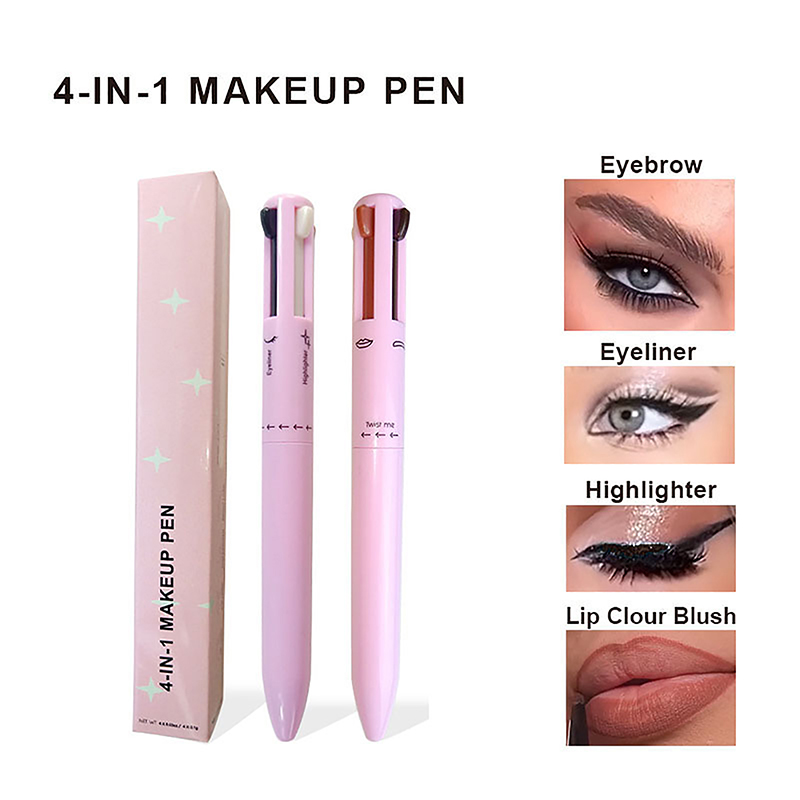 Best of 4 In 1 Eyebrow Pencil Lip Liner Highlighter Pen Waterproof Lasting Easy Color Sweat-Proof Eyeliner Makeup Pen Cosmetic Beauty Reviews & Tips