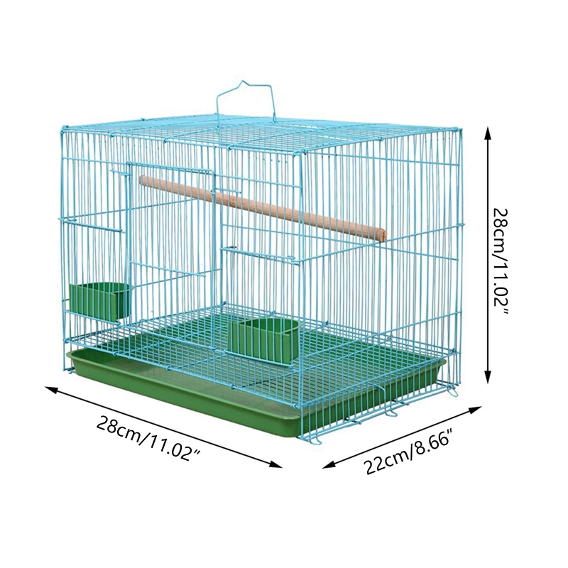 Title 6, Wire Rectangular Small Cage for Small Birds and...