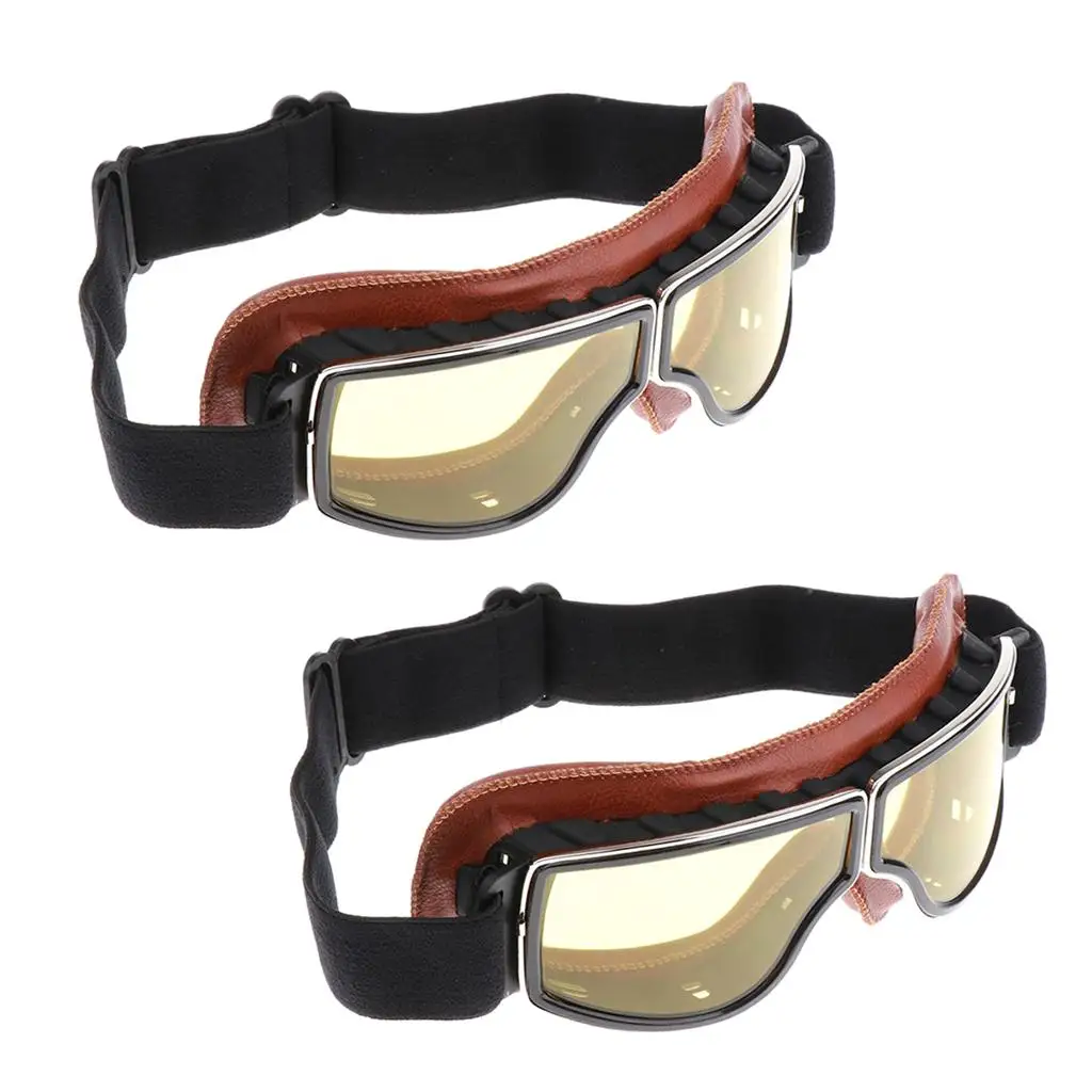 2Motorcycle Retro    For     Cruiser Riding Brown