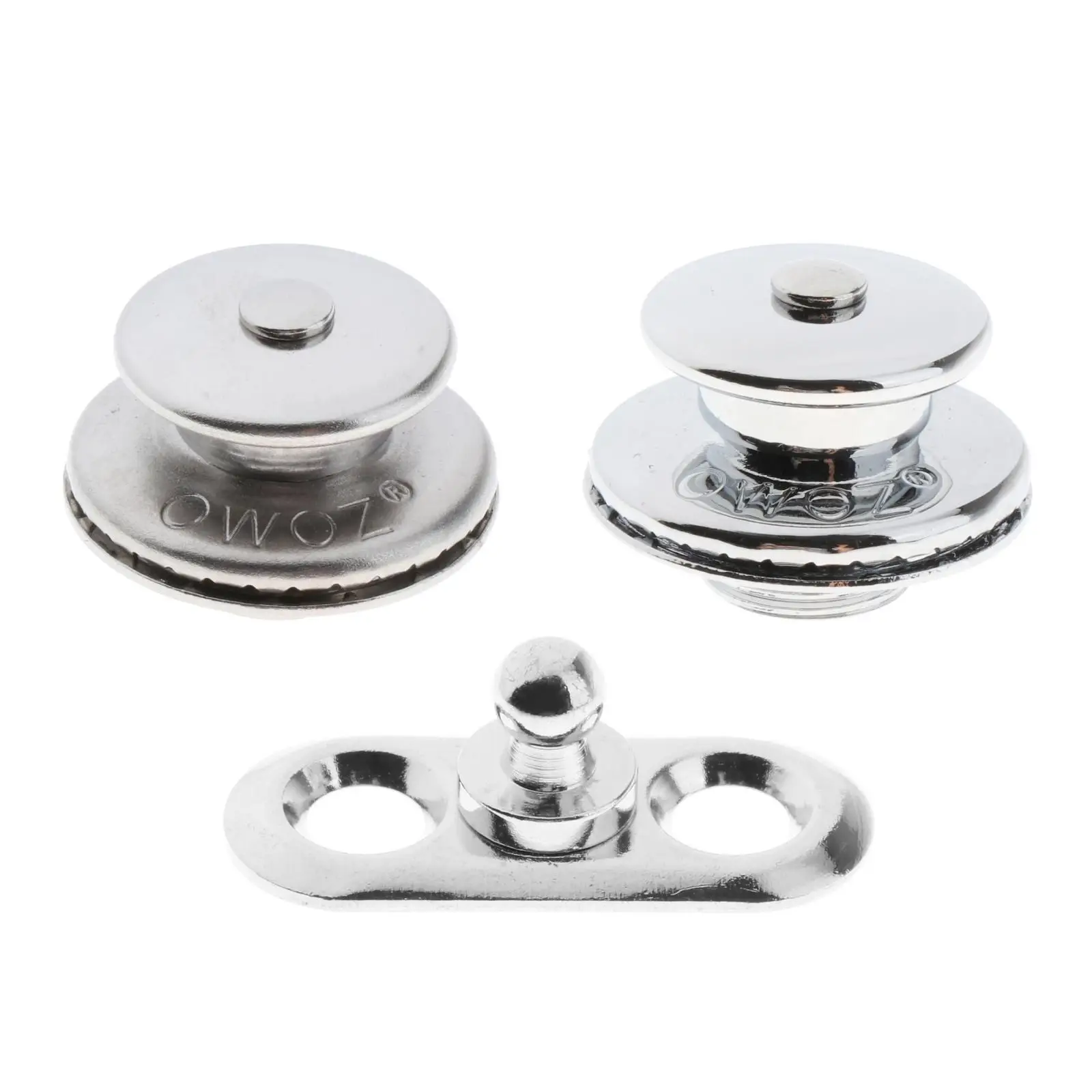 Stainless Steel Yacht Screw Base Snaps Corrosion Resistance Silver Practical
