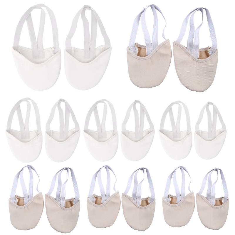 Description Picture 3 of itemH8WC Half Faux Leather Sole Ballet Pointe Dance Shoes Rhythmic Gymnastics Slippers