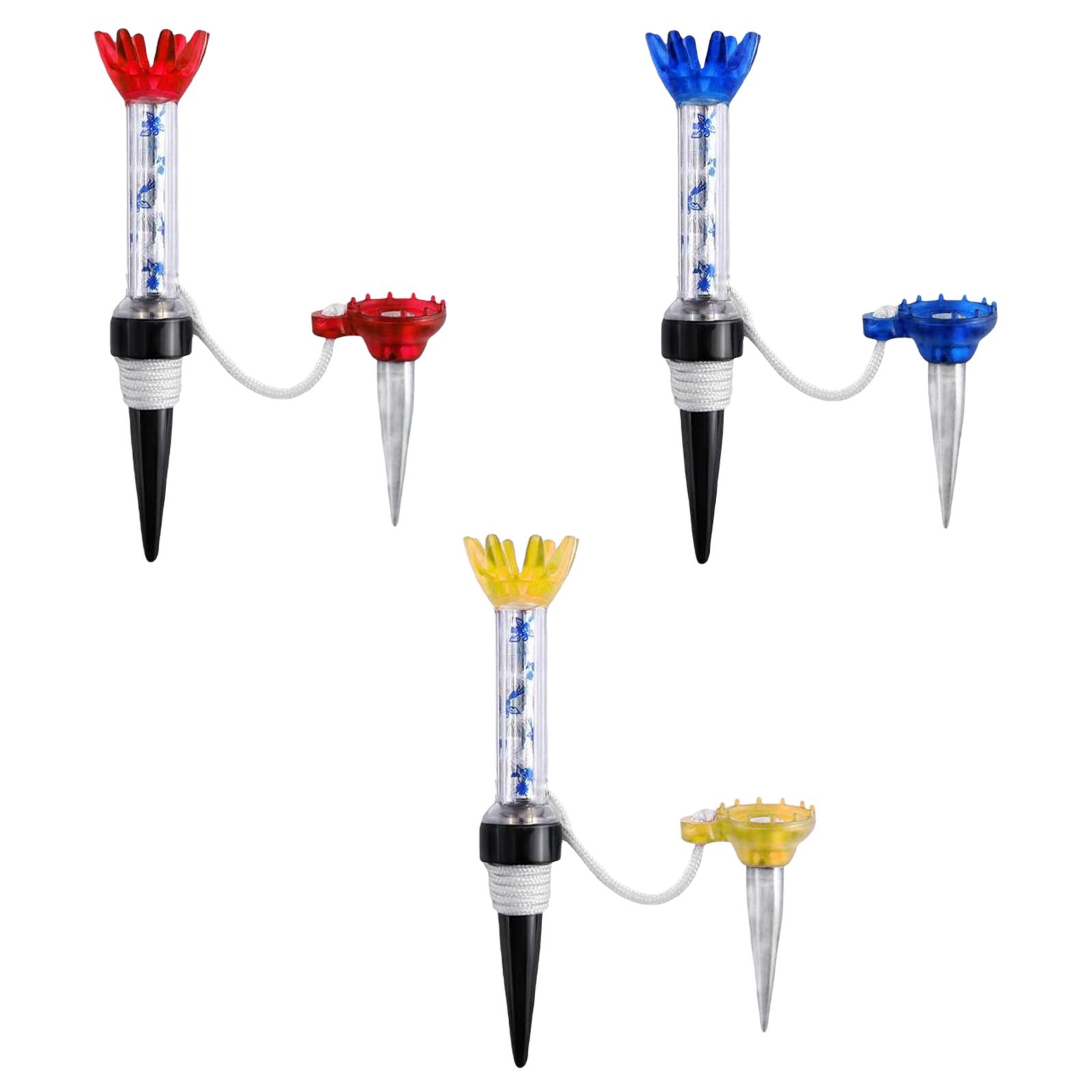 Magnetic Golf Tee 8-Prongs Ball Holder Hitting 360° Rotation Crown Tees Golfer Practice