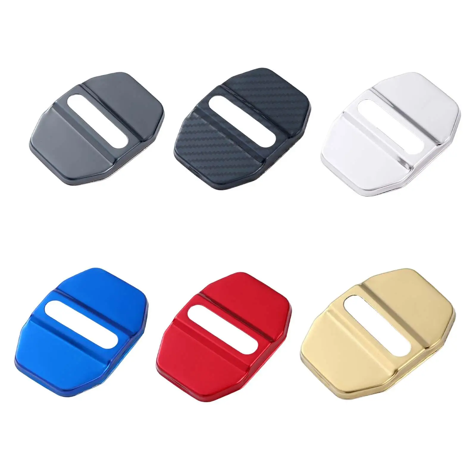 4 Pcs Car Door Lock latches Covers Rustproof Stainless Decorative Covers Protection Cover Fit for Mercedes S C E CLS Class