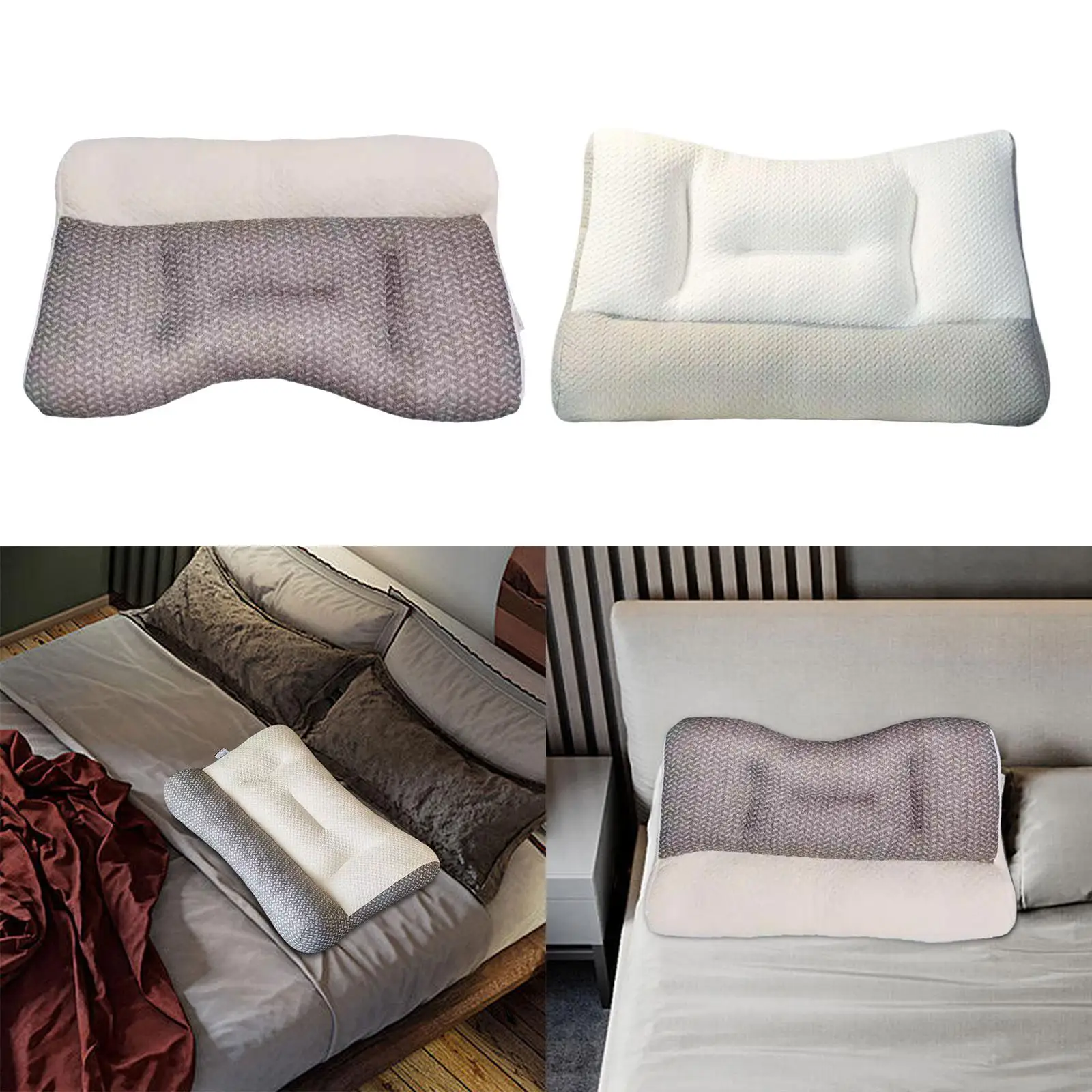Ergonomic Neck Pillow Soft 15.75inchx23.62inch Bed Pillow for Side Sleeper