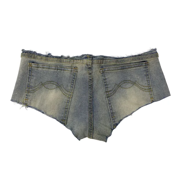 Micro Short Jeans Feminino Mini Short Sexy Femme Denim Shorts Female with  Low Waist 2022 Summer Thong Jeans for Women Girls Blue - AliExpress