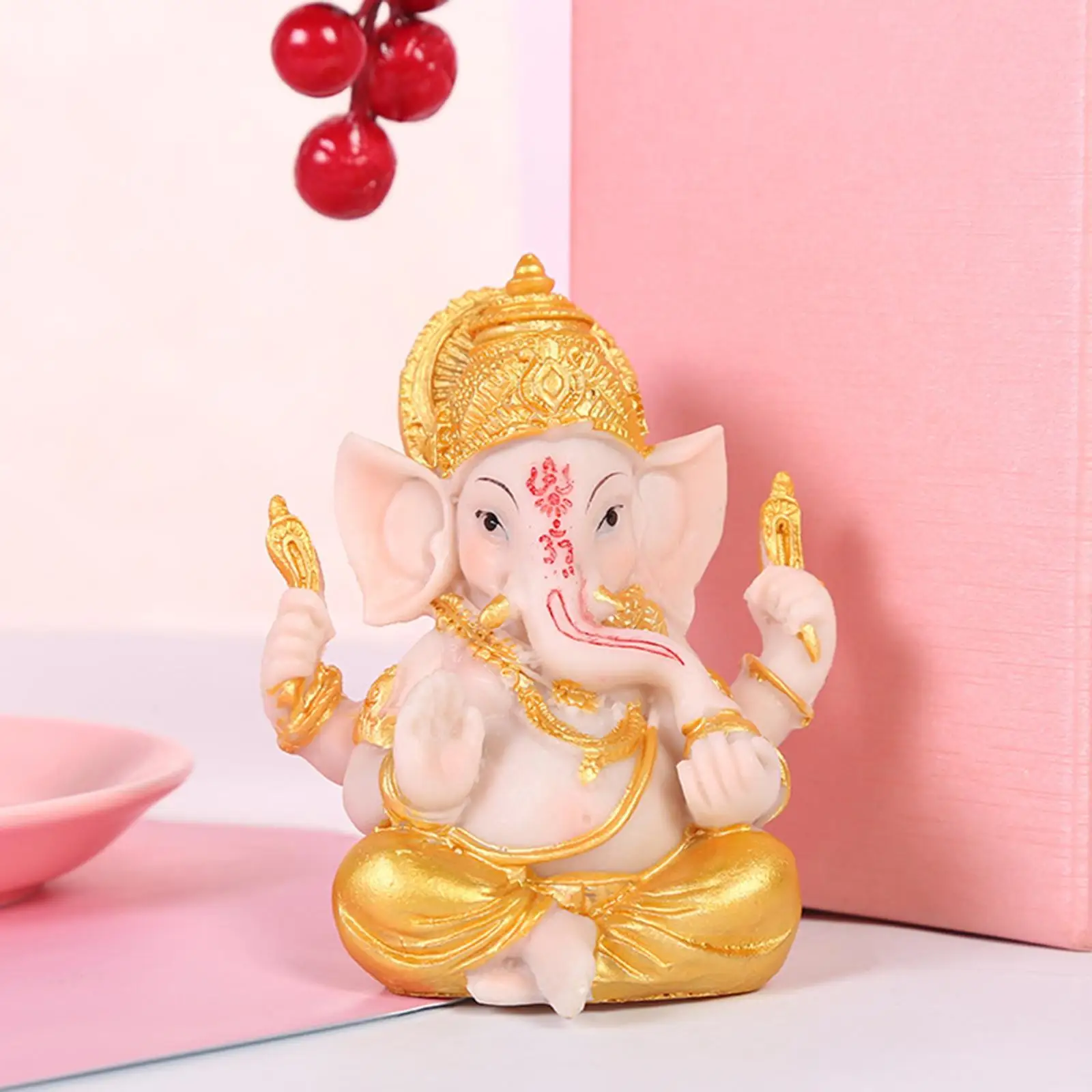  Sculpture  Statue Fengshui Resin Buddha Lucky Business Wealth Indian  Figurine for Office Shop Temple Home Ornaments