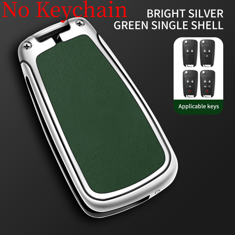 Custodia per chiave a scatto per auto in pelle di metallo Shell per Chevrolet Cruze Aveo Trax Opel Astra Corsa Meriva Zafira Antara J per Buick Fob - S316c06f037134941ba0fb9aac49f81c8w