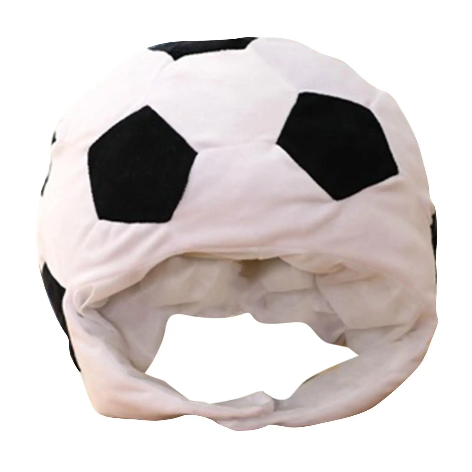 Football Plush Hat Warm Headdress for Party Halloween Birthday Housewarming Cosplay Costume