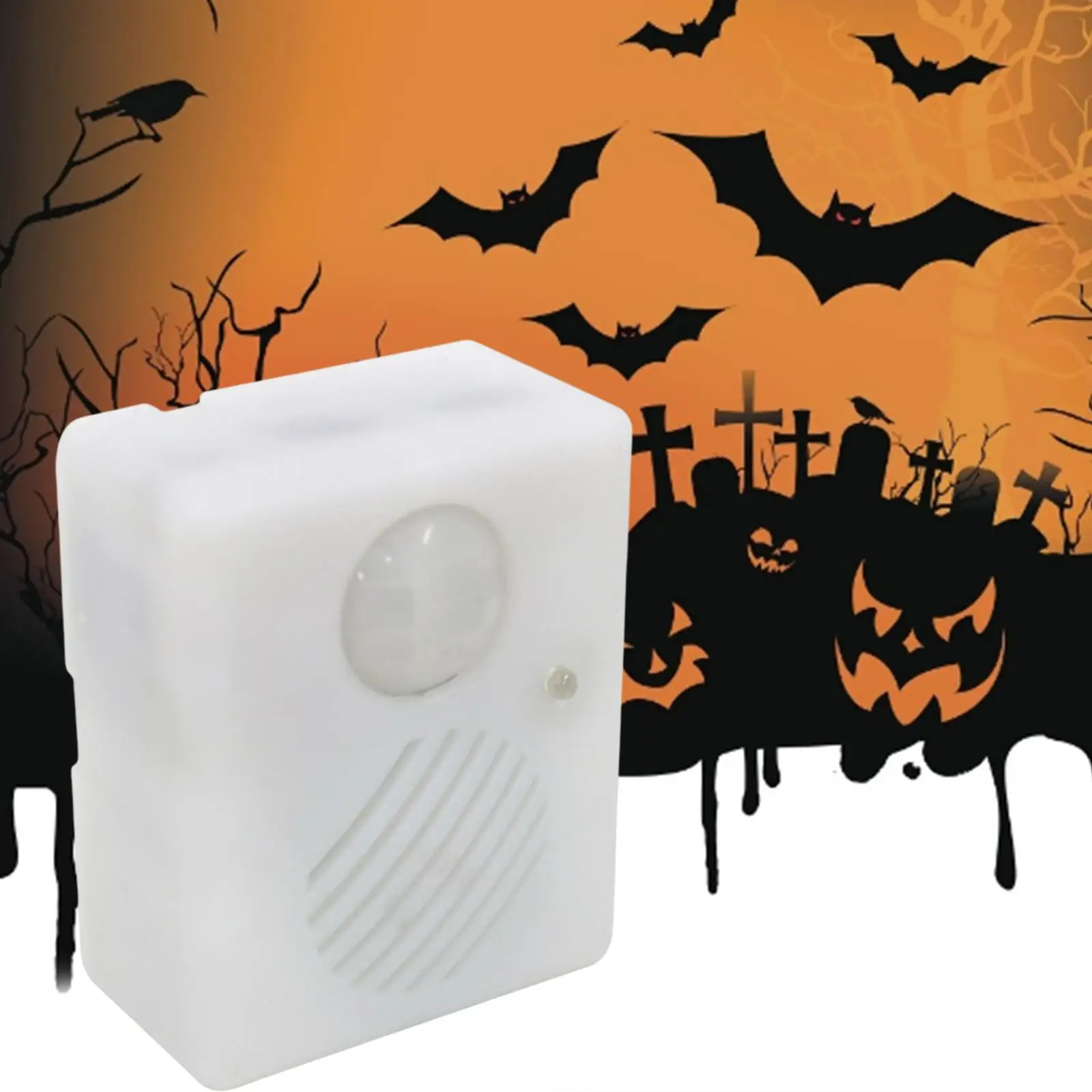 Funny Halloween Sound Sensor Tricky Voice Activated Props Screaming Speaker for Hallways Home