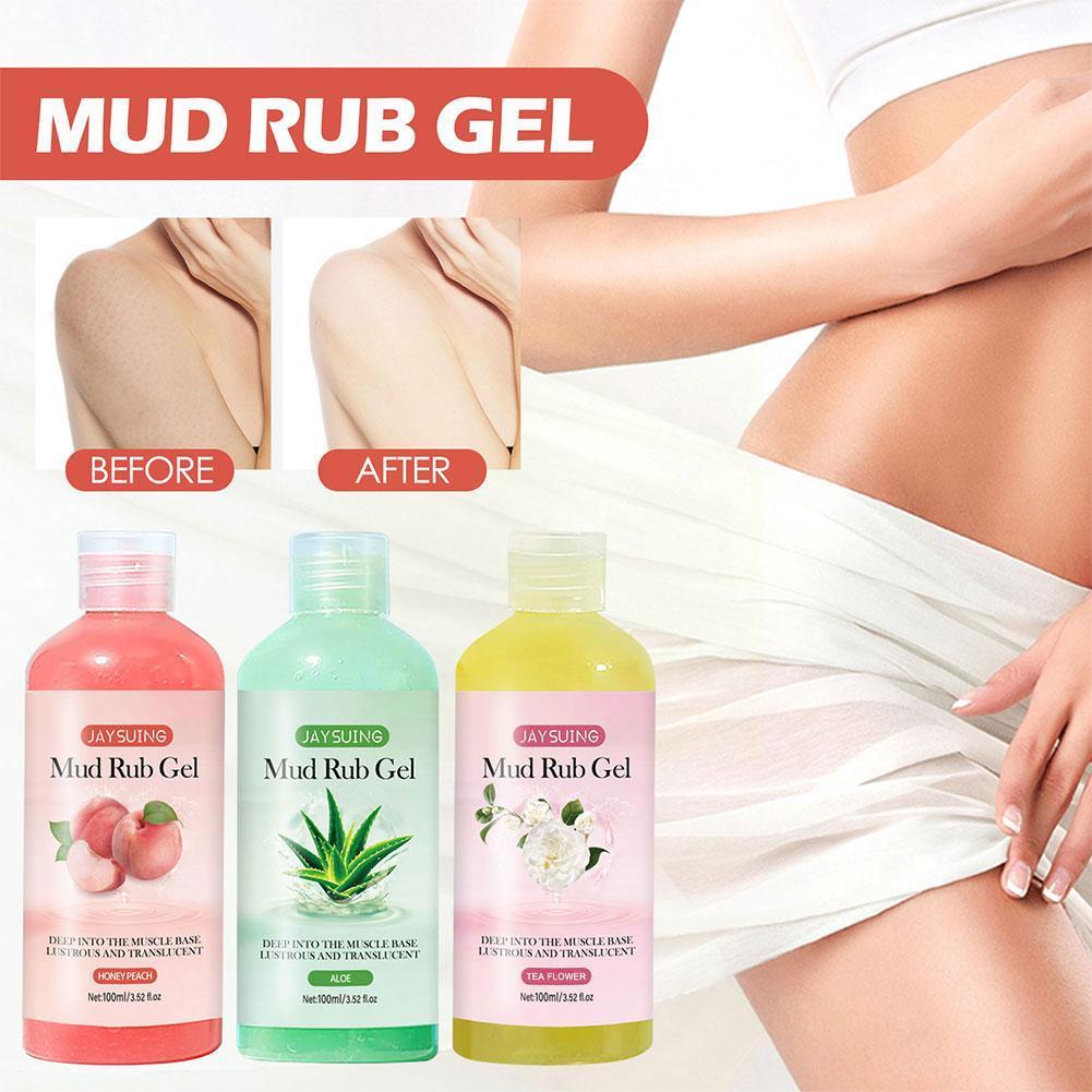 Best of 100ml Clean Mud Rubbing Gel Whitening Moisturizer Body Cream For Care Female Skin Cleaning Body Peeling Beauty C8W0 Reviews & Tips