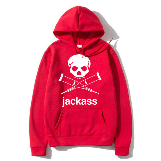 JACKASS - Felpa - Basic - Uomo Nero, nero Small : : Moda