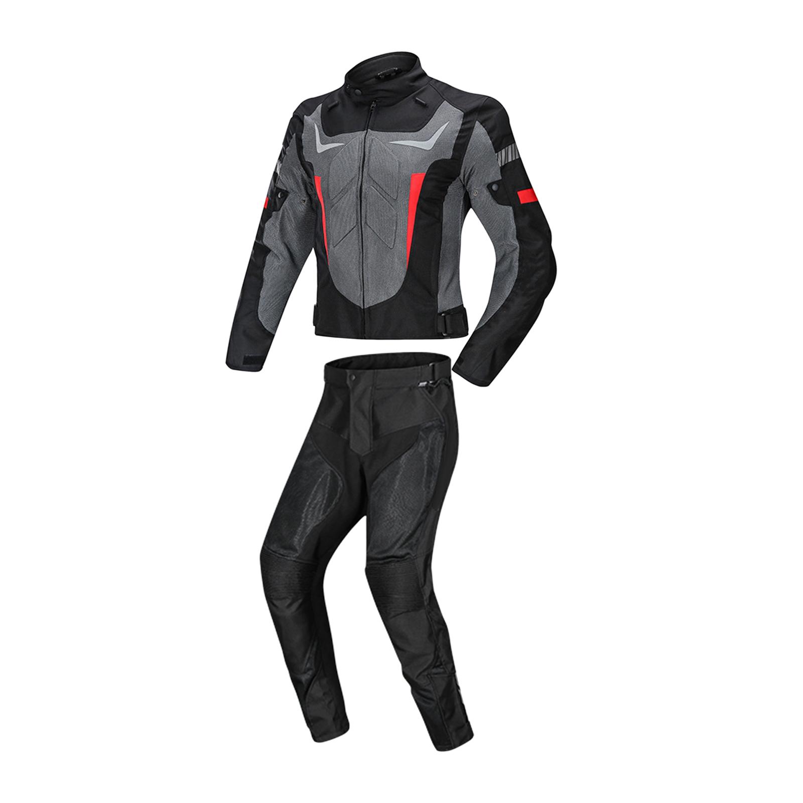 Waterproof Motorcycle Jacket Pants Racing Suit Windproof Reflective Summer Motorbike Biker Protective Pads Racing Clothes