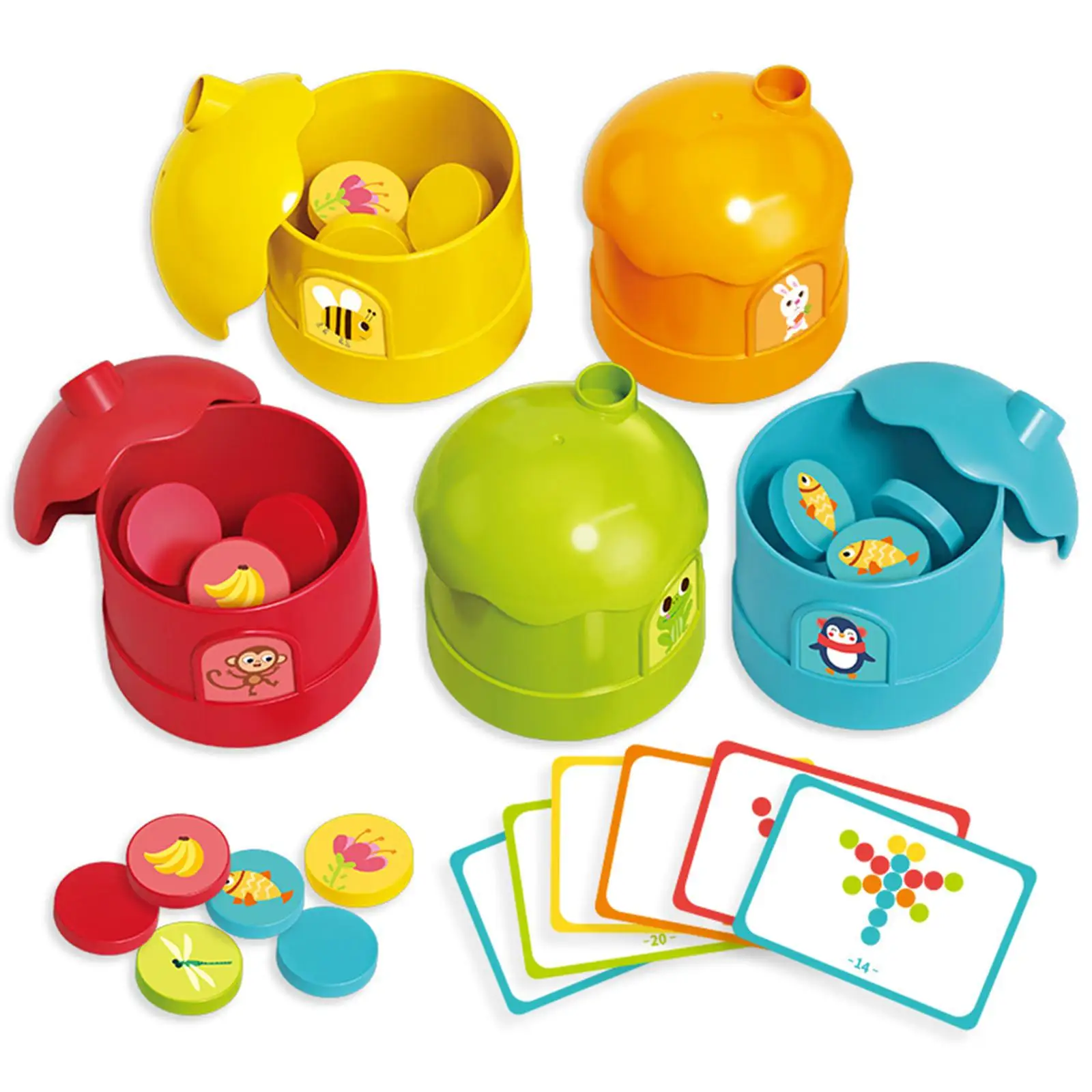 Early Education Color Sorting Cup Puzzle Classified Toys for Kindergarten