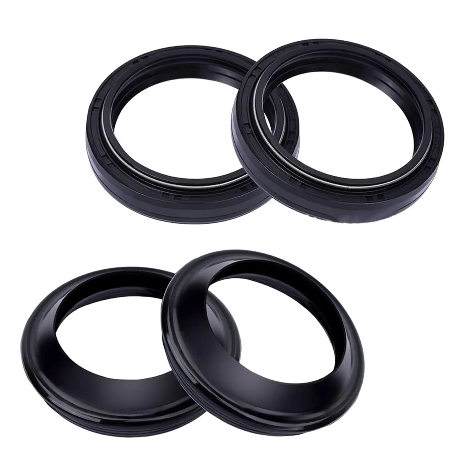 4Pcs Motorcycle Front Fork Dust and Oil Seal for Yamaha FZ09 2014-2017