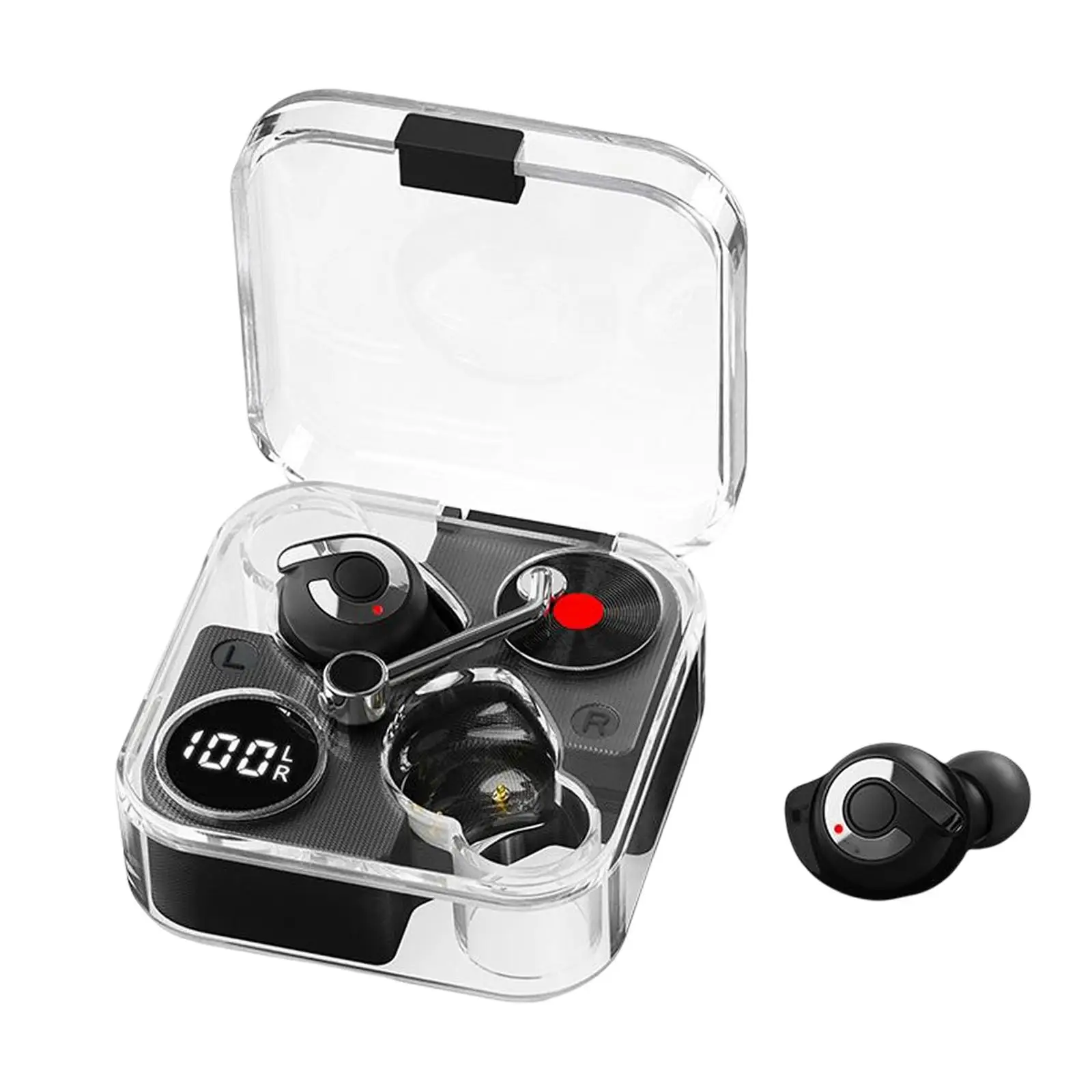 Portable Gaming Earphones Lightweight Low Latency Headphones Version 5.3 Stereo Sound Earphones for Sports Gym Working 