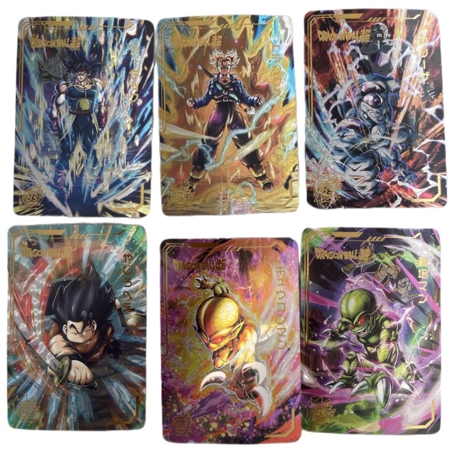 New Out of Print Limit Anime Dragon Ball Cards Crack Down Color Doll Son  Goku Saiyan Figure Flash Card Collection 54pcs/set - AliExpress