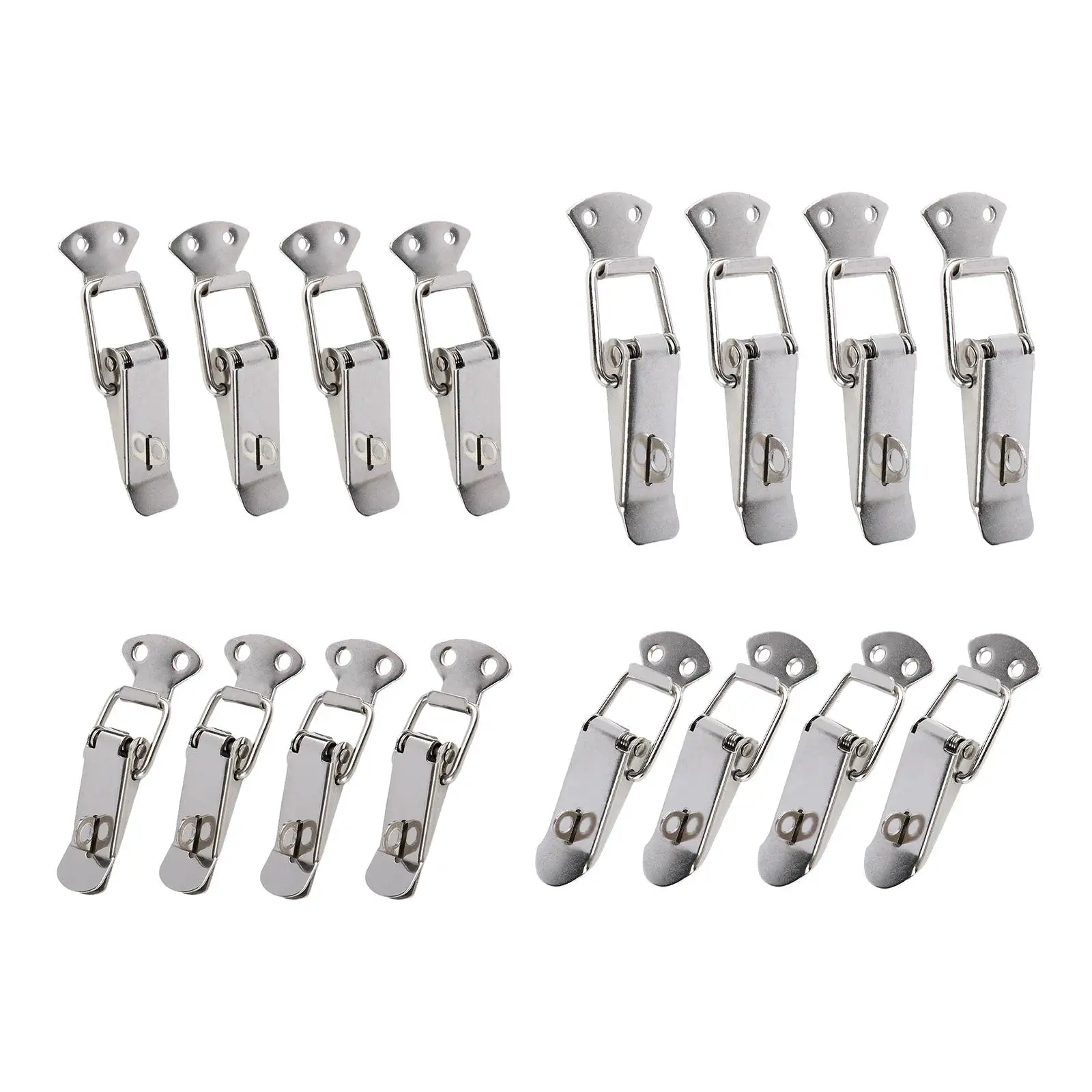 4pcs Spring Toggle Latch Installation Spring Clasp Mini Stainless Steel