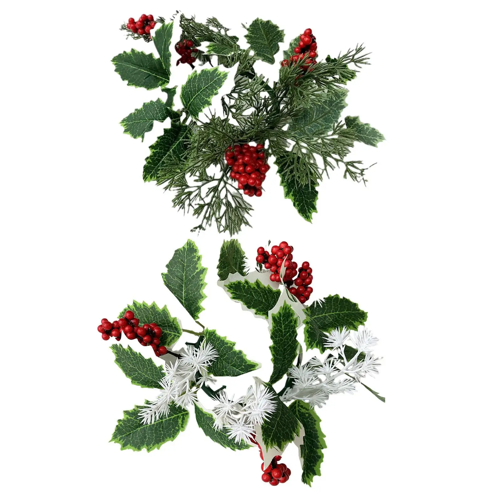 Berries Candle Rings Wreaths 10`` Leaves Wreath Table Centerpieces Candle Garland Rings for Wedding Bar Tabletop Party Decor
