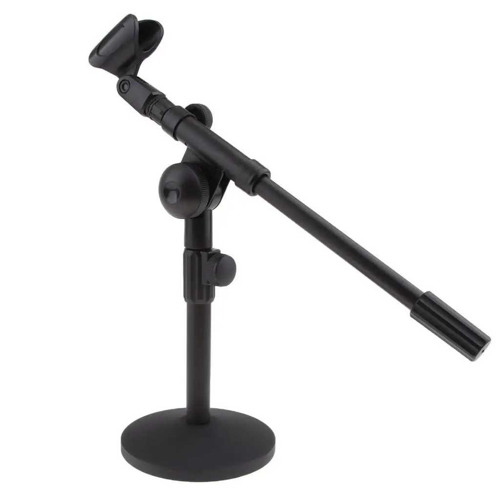 Table Microphone Stand Clip Holder Adjustable for Broadcasting Studio