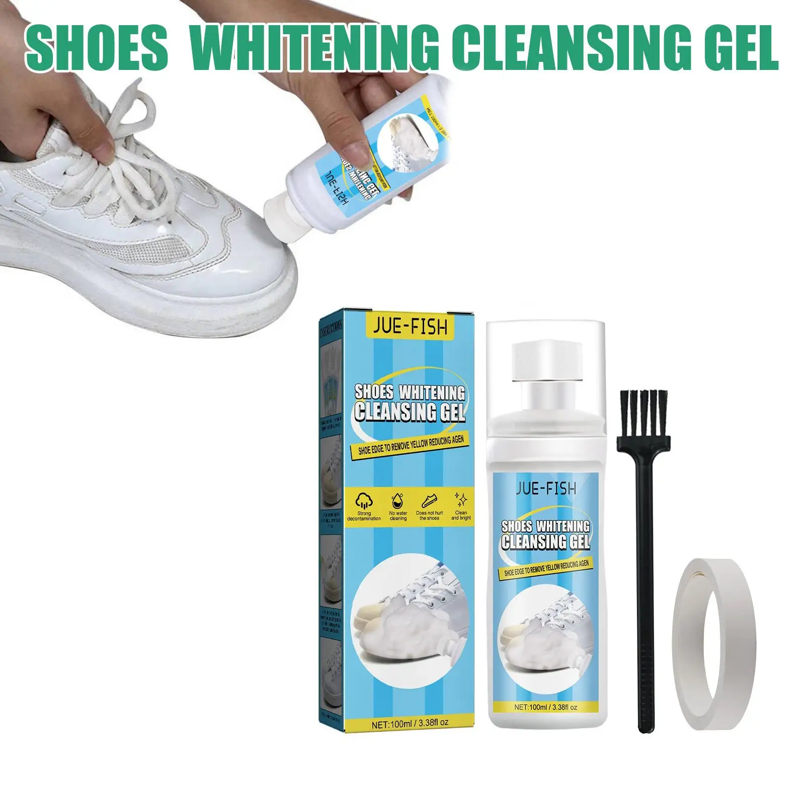 Multipurpose Shoe Side Detergent Anti Oxidation No Washing Portable for Canvas Shoes