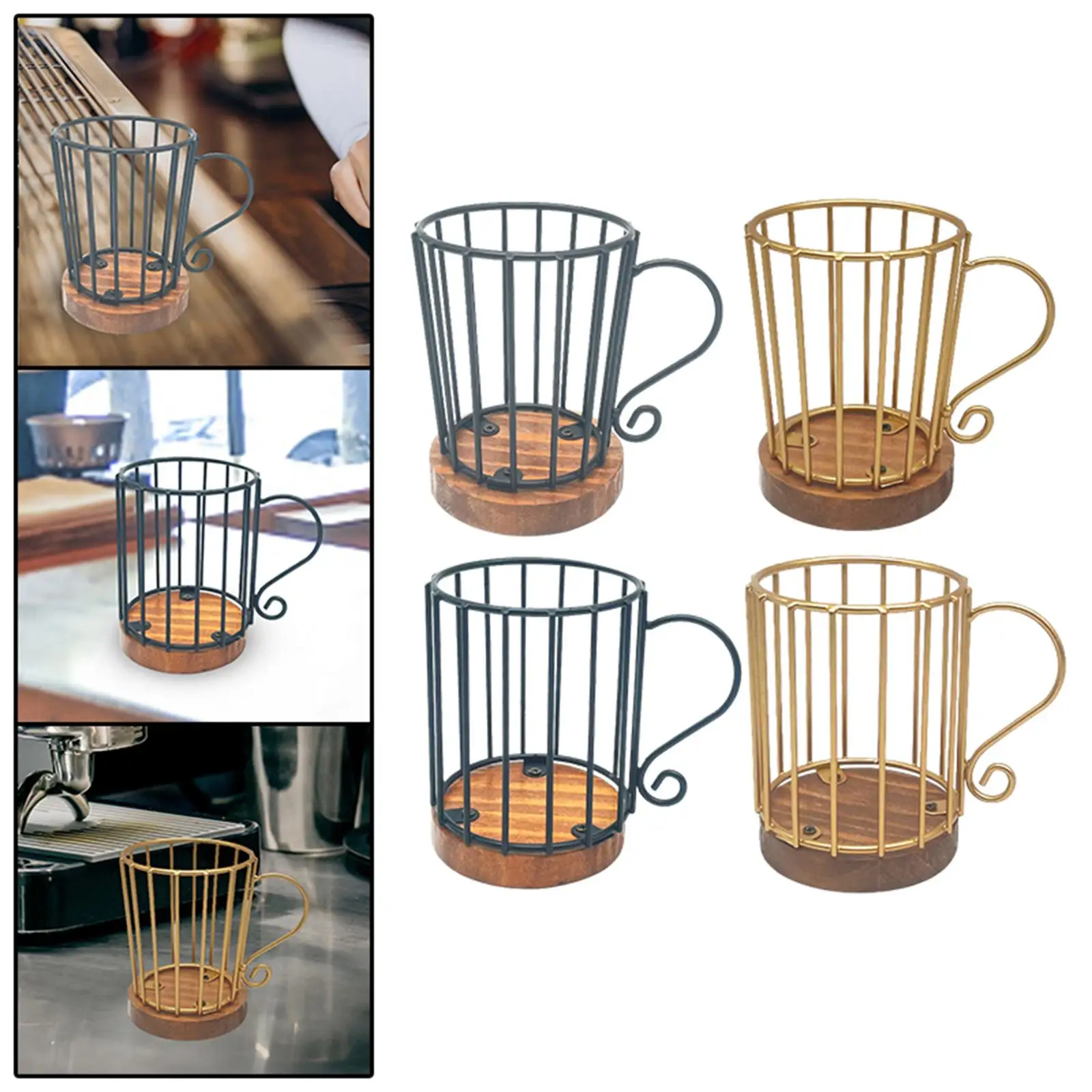 Coffee Filter Holder Coffee Filter Storage Container Metal Coffee Bar Accessories, Coffee Filter Paper Storage Rack for Bar