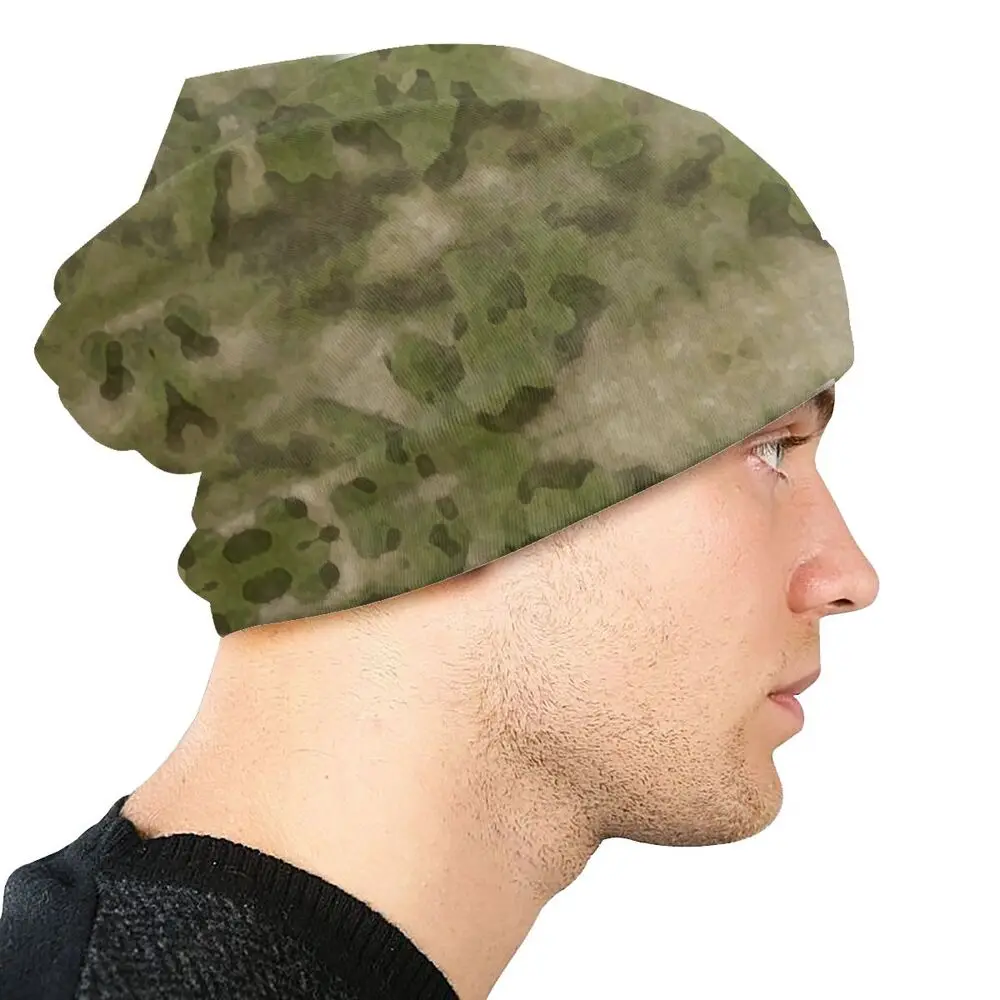 Atacs Fg Camo Camouflage Army Unisex Bonnet Winter Warm Running Hats Double Layer Thin Hat Breathable Caps