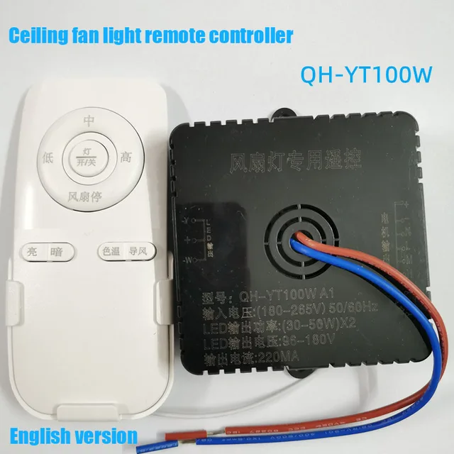 Bedroom Ceiling Fan Light Remote Control 100W Receive Controller Driver Fan  Light Accessories 30-50W * 2 - AliExpress